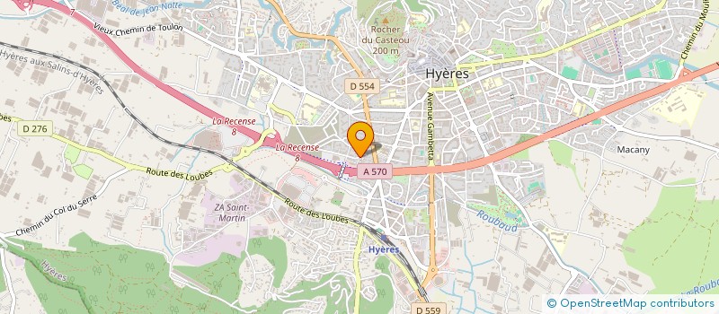 localisation de l'entreprise SCI ROTELLI à HYERES