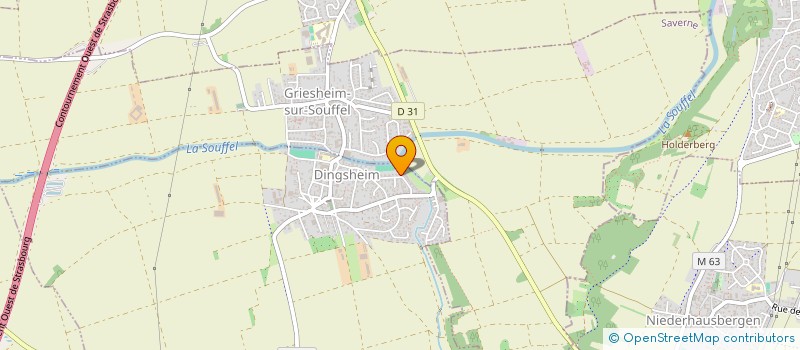 localisation de l'entreprise SCI ROTONDE  DINGSHEIM