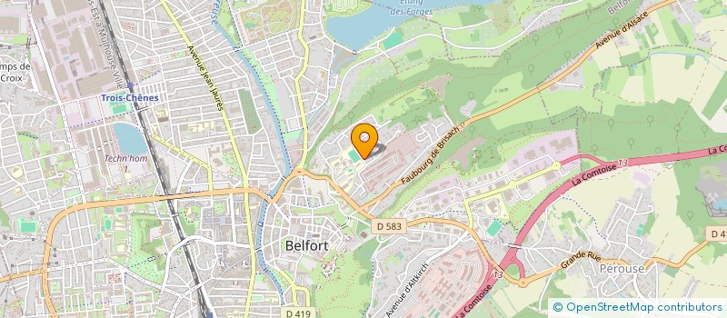localisation de l'entreprise SCI ROTONDE  BELFORT