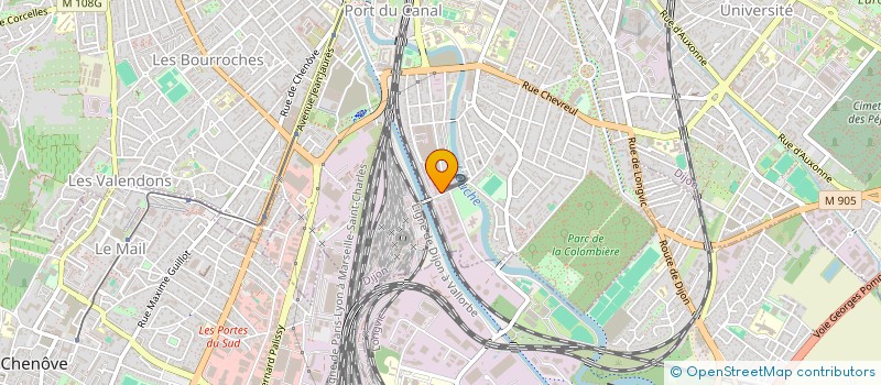 localisation de l'entreprise SCI ROTONDES à DIJON