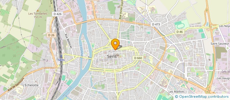 localisation de l'entreprise SCI ROTONDO à SENS