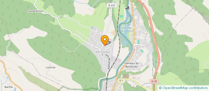 localisation de l'entreprise SCI ROUAN à VERNAJOUL