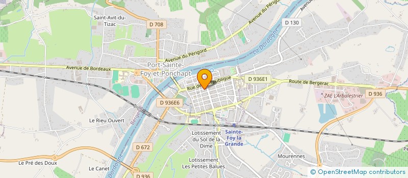 localisation de l'entreprise SCI ROUARD  SAINTE-FOY-LA-GRANDE