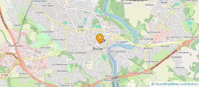 localisation de l'entreprise SCI ROUAU à AURAY