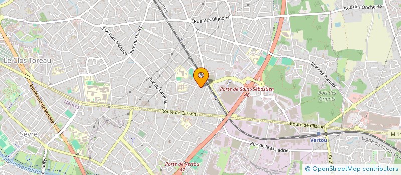 localisation de l'entreprise SCI ROUAULT DIVAHE à SAINT-SEBASTIEN-SUR-LOIRE