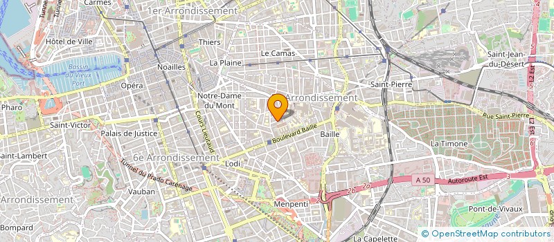 localisation de l'entreprise SCI ROUBAB  MARSEILLE