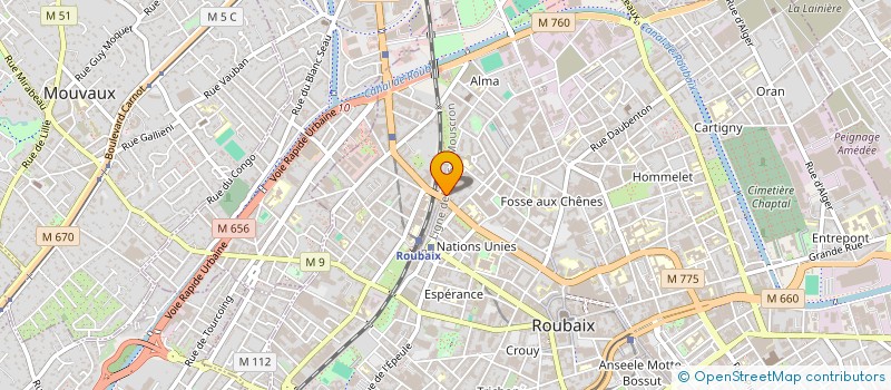 localisation de l'entreprise SCI ROUBAIX BEAUX ARTS  ROUBAIX