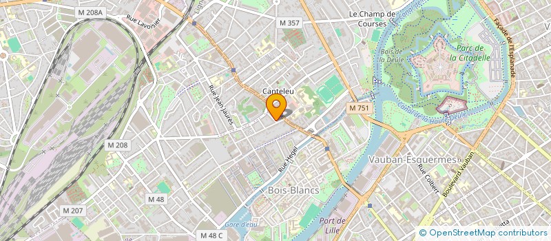 localisation de l'entreprise SCI ROUBAIX-FLANDRE à LILLE