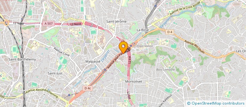 localisation de l'entreprise SCI ROUBAUD DUBOURGUIER à MARSEILLE 13EME