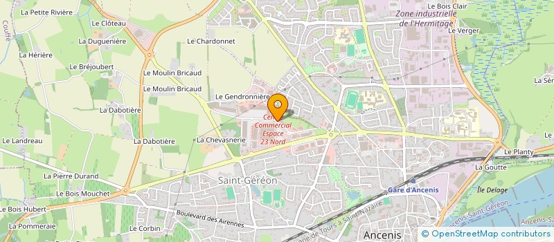 localisation de l'entreprise SCI ROUBEL  ANCENIS-SAINT-GEREON