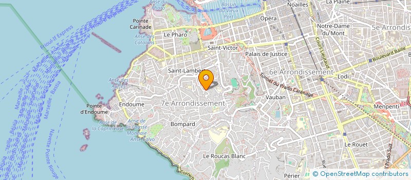 localisation de l'entreprise SCI ROUCAS à MARSEILLE