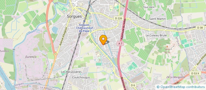 localisation de l'entreprise SCI ROUCAS  SORGUES