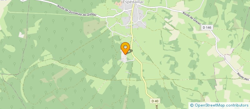 localisation de l'entreprise SCI ROUCAYREDES  ESPEDAILLAC