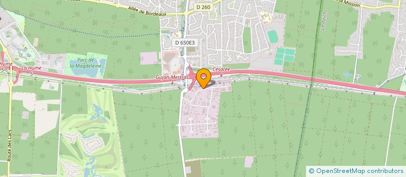 localisation de l'entreprise SCI ROUCHAUD  GUJAN-MESTRAS