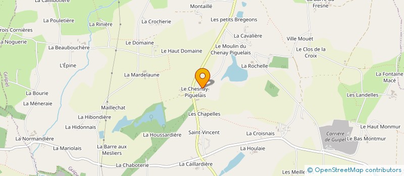 localisation de l'entreprise SCI ROUD & CO  GUIPEL