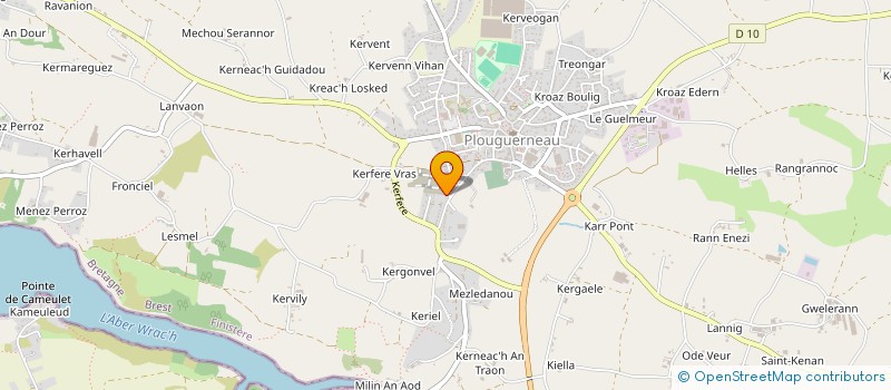 localisation de l'entreprise SCI ROUDAUT  PLOUGUERNEAU
