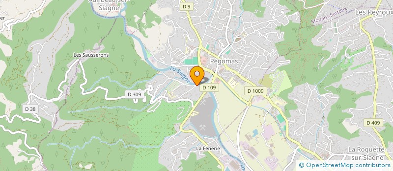 localisation de l'entreprise SCI ROUDI  PEGOMAS