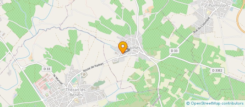 localisation de l'entreprise SCI ROUDIER à PAILHES