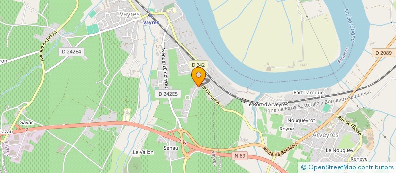 localisation de l'entreprise SCI ROUDIER  VAYRES