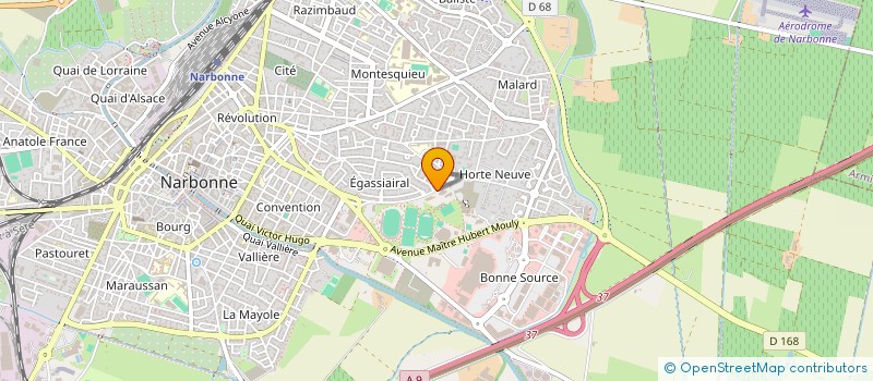 localisation de l'entreprise SCI ROUDIERE  NARBONNE