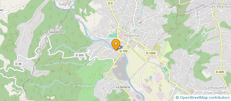 localisation de l'entreprise SCI ROUDIL  PEGOMAS