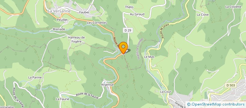 localisation de l'entreprise SCI ROUDON  BOURG-ARGENTAL