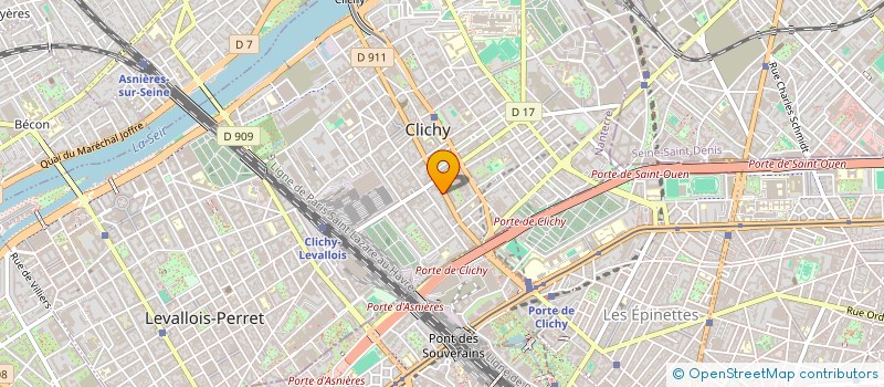 localisation de l'entreprise SCI ROUEN CENTRE à CLICHY