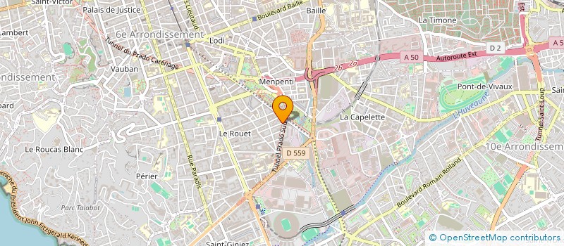 localisation de l'entreprise SCI ROUET STE FAMILLE à MARSEILLE