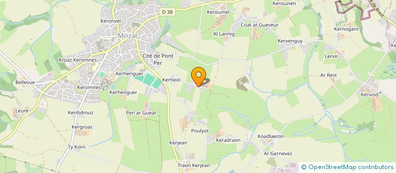 localisation de l'entreprise SCI ROUFEL  MILIZAC-GUIPRONVEL