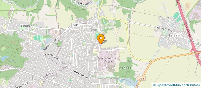 localisation de l'entreprise SCI ROUFFIGNAC FILS à COURTRY