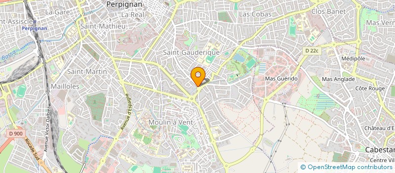 localisation de l'entreprise SCI ROUFLAY  PERPIGNAN