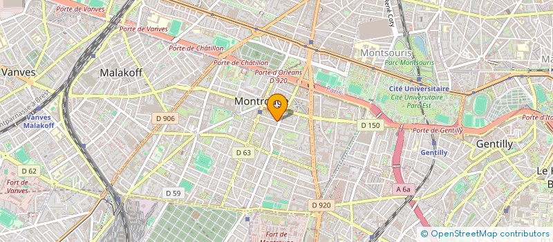 localisation de l'entreprise SCI ROUFORT  MONTROUGE