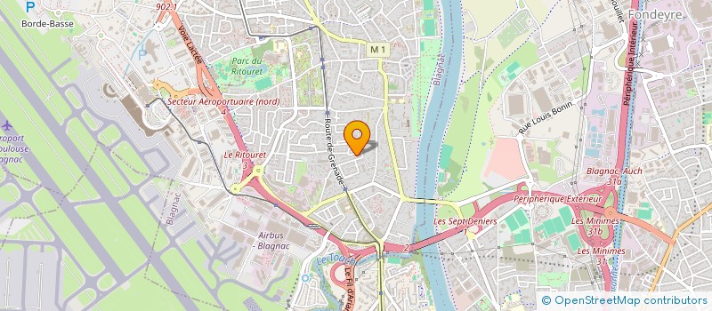 localisation de l'entreprise SCI ROUGE CARMEN  BLAGNAC