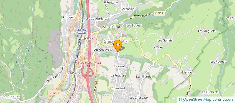 localisation de l'entreprise SCI ROUGE-CARRASSAT  GRESY-SUR-AIX