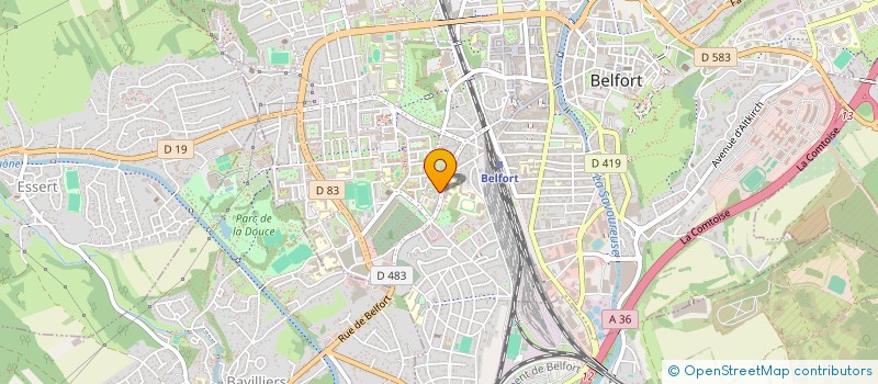 localisation de l'entreprise SCI ROUGE DALIA à BELFORT