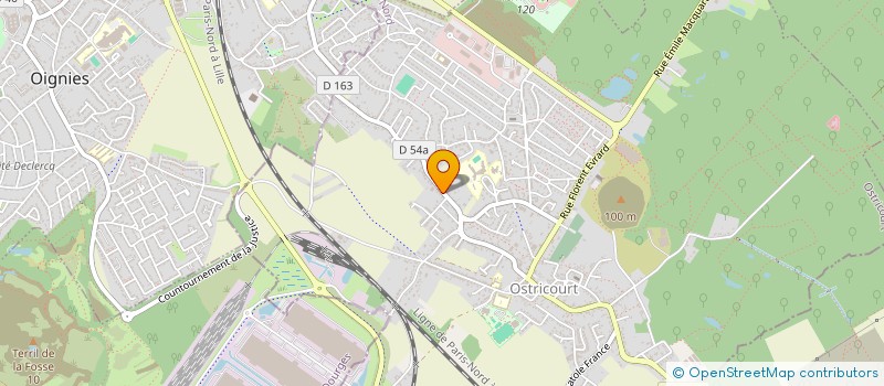 localisation de l'entreprise SCI ROUGE ET COURT  OSTRICOURT