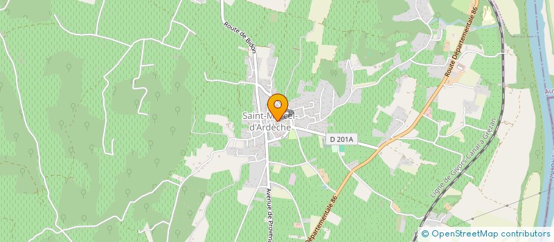 localisation de l'entreprise SCI ROUGE FREESIA  SAINT-MARCEL-D'ARDECHE