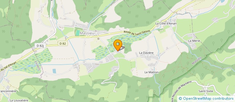 localisation de l'entreprise SCI ROUGE GORGE  MASSIEU