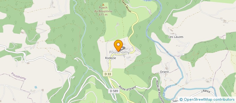 localisation de l'entreprise SCI ROUGE LUNE  POUSTHOMY