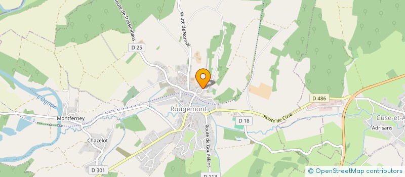 localisation de l'entreprise SCI ROUGEMONT  ROUGEMONT