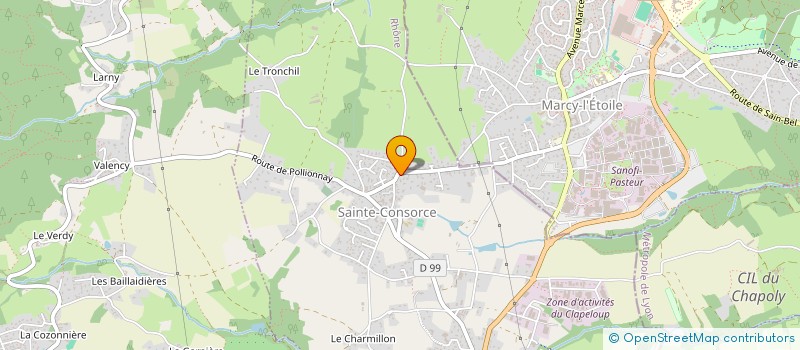 localisation de l'entreprise SCI ROUGEMONT  SAINTE-CONSORCE