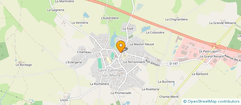 localisation de l'entreprise SCI ROUGERM à SEVREMOINE