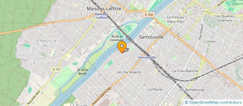 localisation de l'entreprise SCI ROUGET DE L'ISLE  SARTROUVILLE