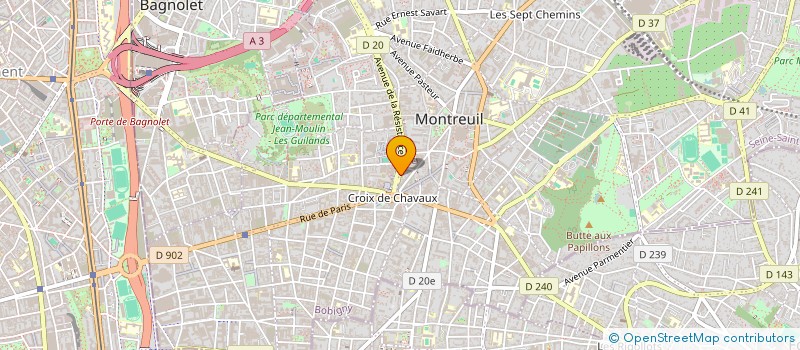 localisation de l'entreprise SCI ROUGIER SEMARD à MONTREUIL