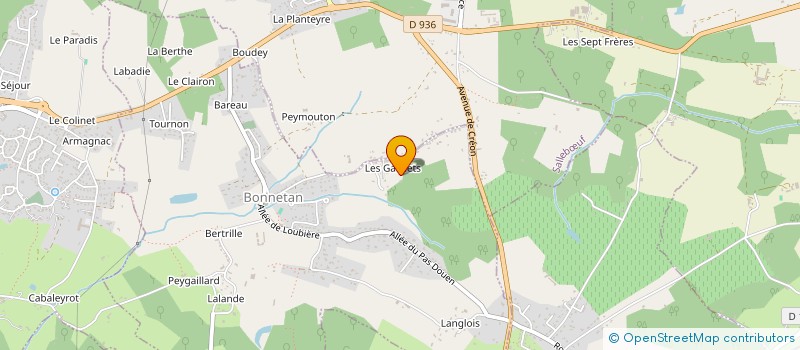 localisation de l'entreprise SCI ROUGUI  BONNETAN