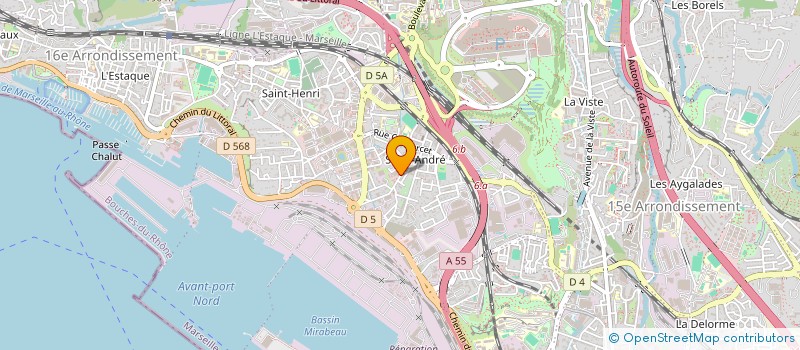 localisation de l'entreprise SCI ROUGUIERE à MARSEILLE