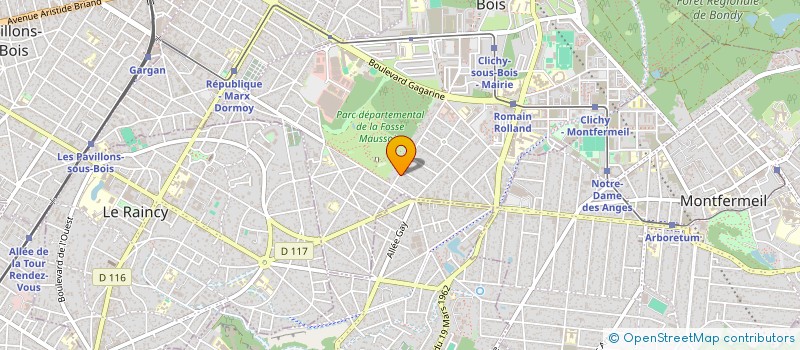 localisation de l'entreprise SCI ROUHI à CLICHY-SOUS-BOIS