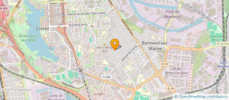 localisation de l'entreprise SCI ROUILLAT ANDCO à BONNEUIL-SUR-MARNE
