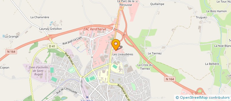 localisation de l'entreprise SCI ROUILLE à LOUDEAC