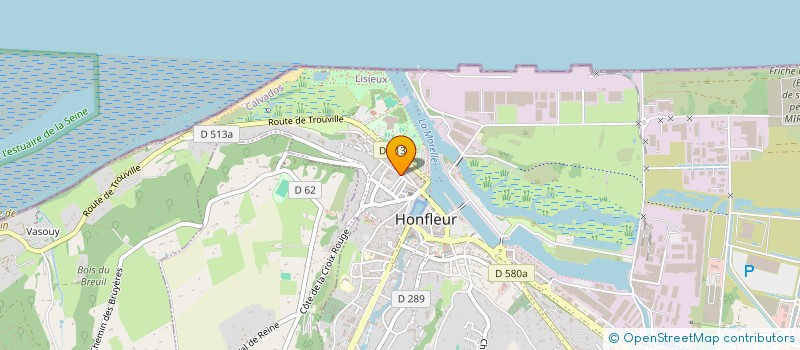 localisation de l'entreprise SCI ROUILLE à HONFLEUR